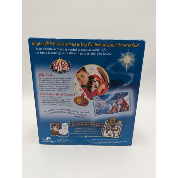 Elf Pets Saint Bernard Plush Stuff Dog Tradition Book Elf On The Shelf Toy Gifts - Picture 6 of 7